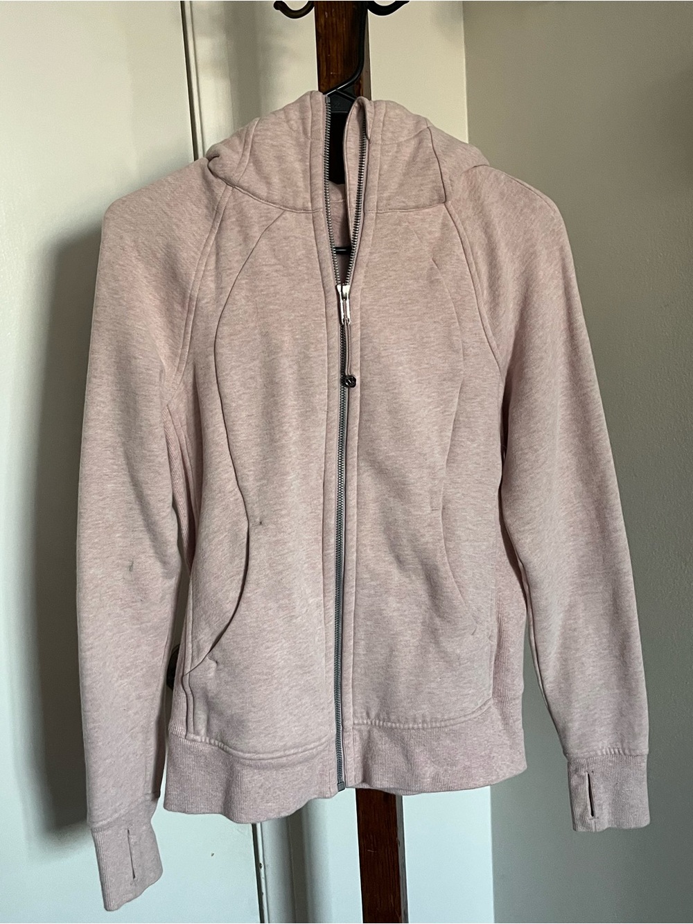 Lululemon Women’s Light Pink Zip-Up Hoodie Jacket Sz 4